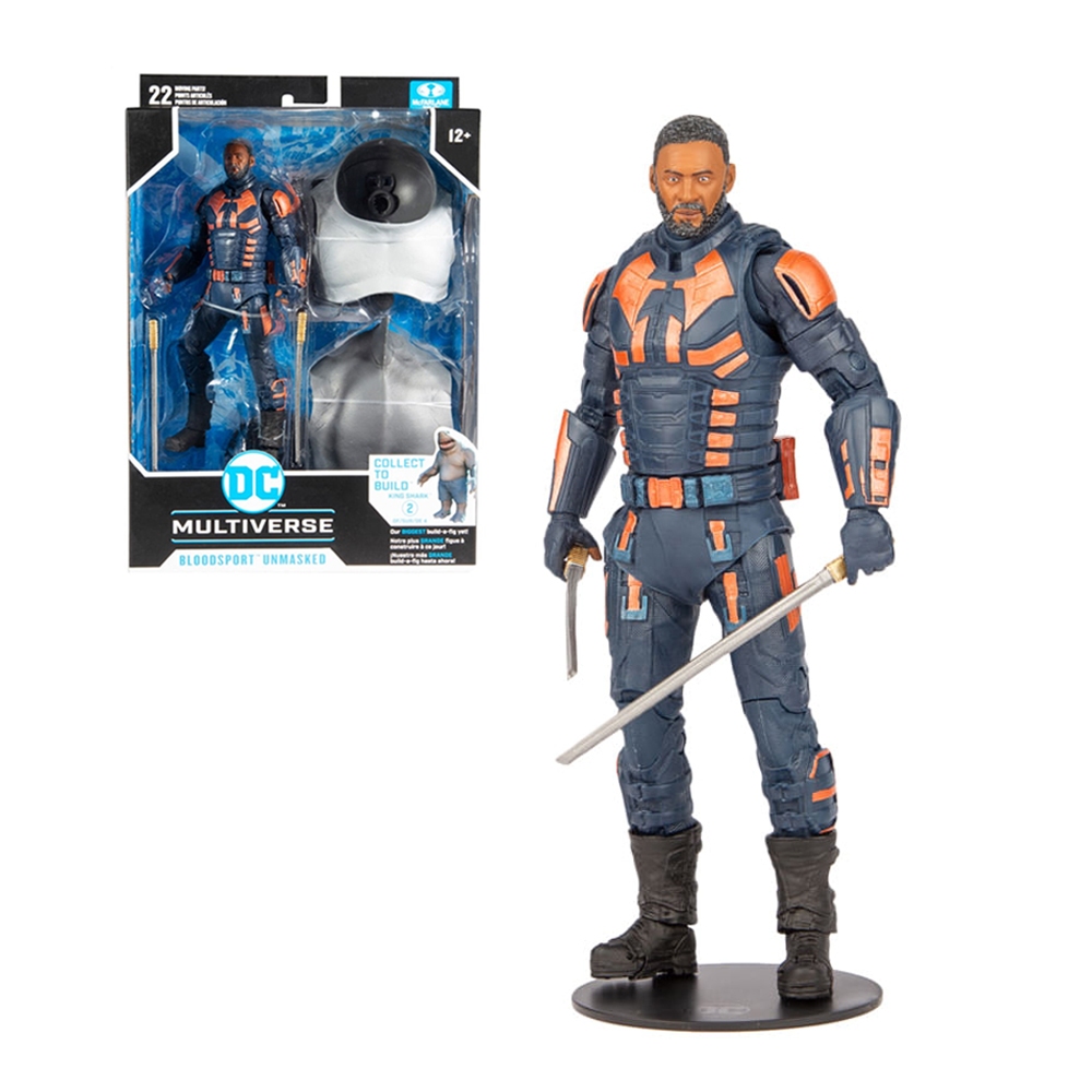 Sanguinário Action Figure McFarlane Esquadrão Suicida Figura de Ação Bloodsport Boneco DC