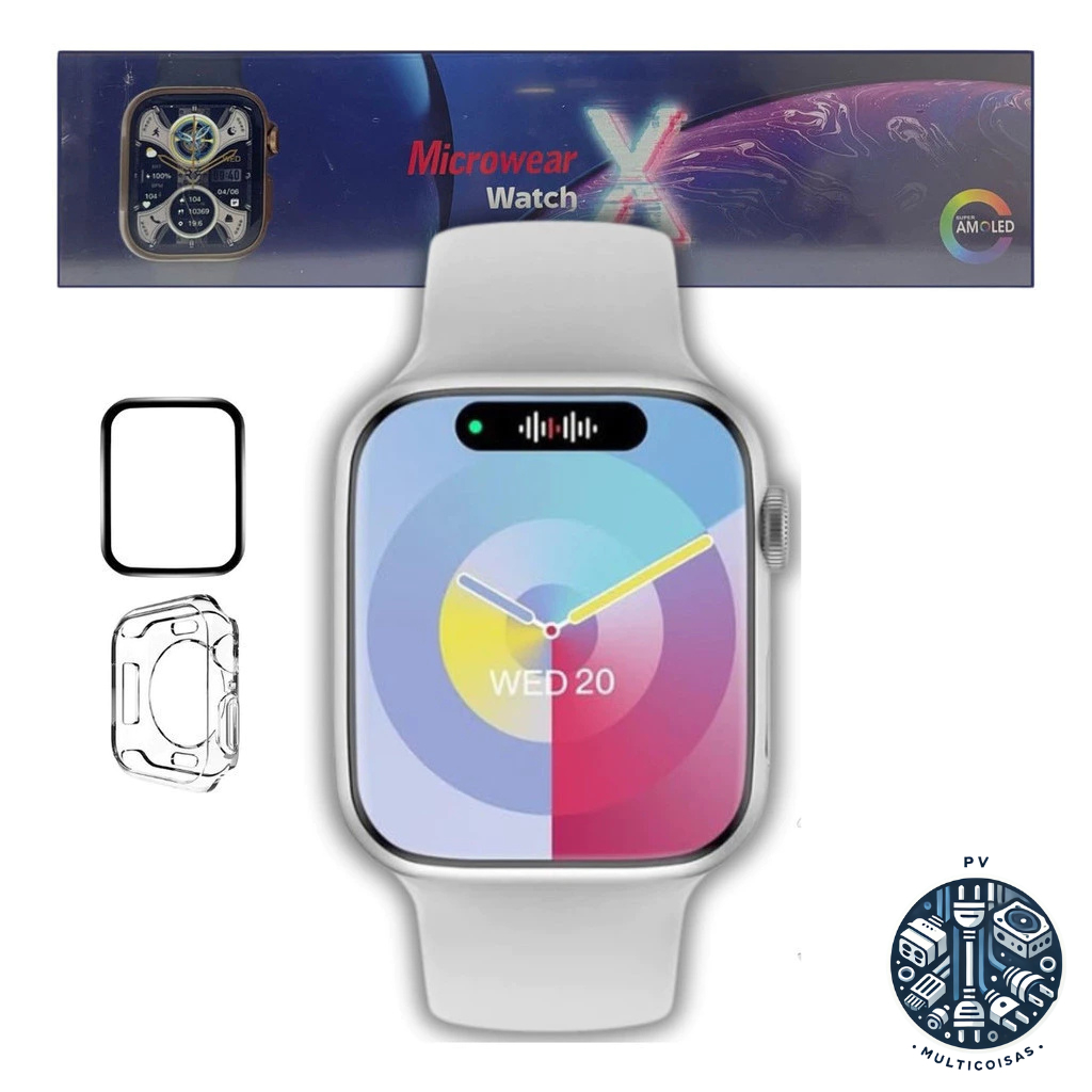 Smartwatch Watch X 10 – Modelo 2025 com NFC, AMOLED e Chat GPT Integrado