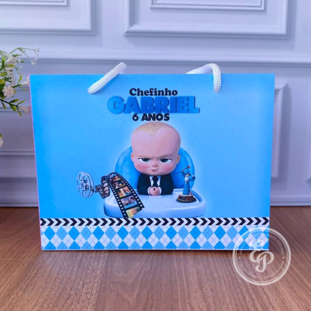 Sacolinha Personalizada Poderoso Chefinho - Pegue e Monte | Sacolinha | Lembrancinha | Mimos | Festa