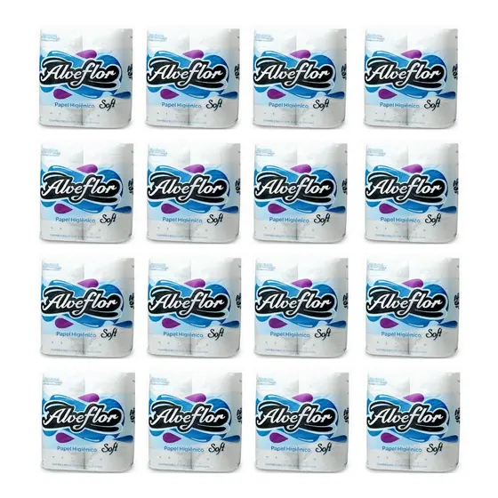 Kit 64, 24, 16 e 8 Rolos Papel Higiênico Folha Simples 30m Econômico Alvelfor ou Delicate