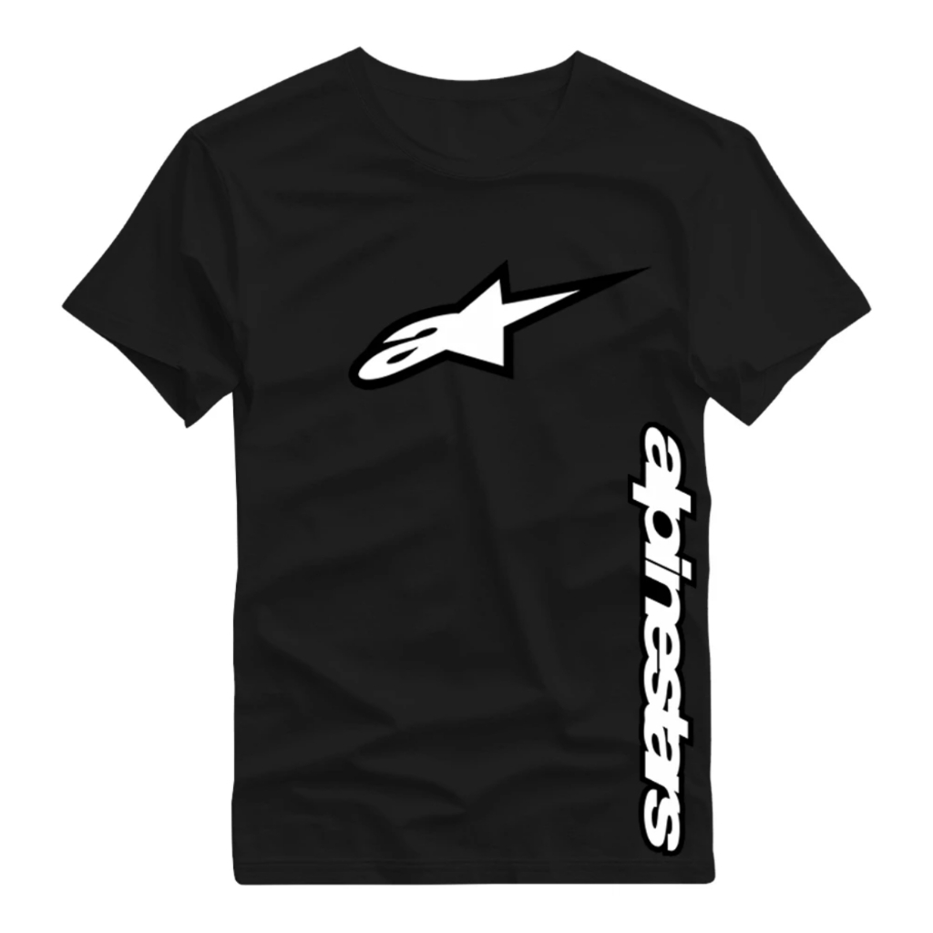 Camiseta Unissex  Alpinestars Estilo Motoqueiro 100% Algodão Premium Alta Qualidade Envio Imediato em Oferta na Shopee