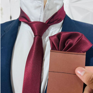 kit Gravata com Lenço slim Marsala Casamento Premium em Oferta na Shopee