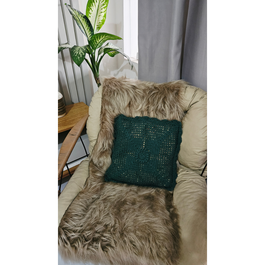 Capa Almofada Crochê Verde: Onde Comprar | BuscaProdutos
