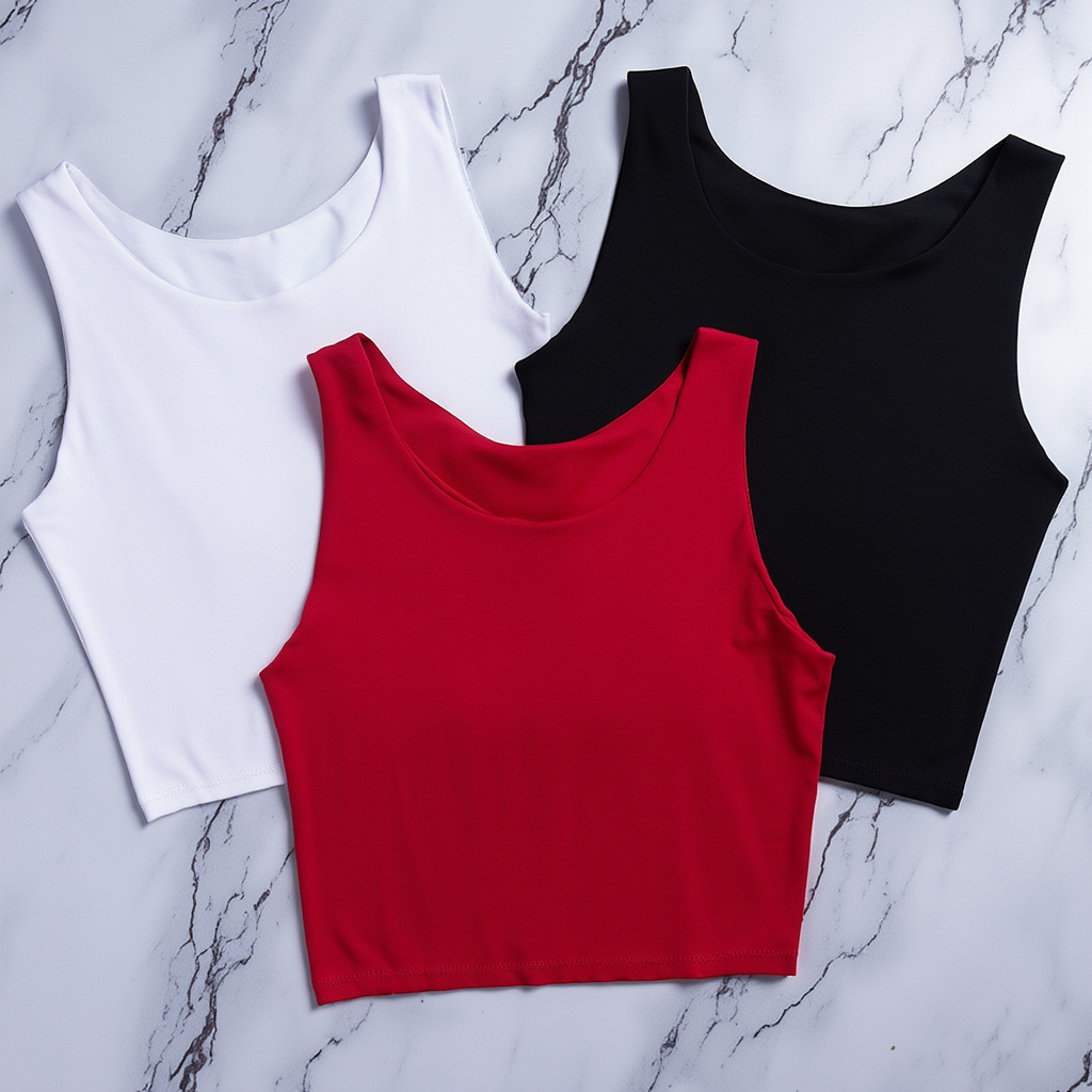 Kit 3 Regatas Femininas Suplex Duplo Básica Casual | Blusa Blogueira Tendência Verão