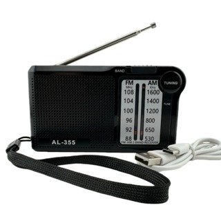 Rádio De Bolso Mini Portátil FM/AM 2 Bandas Retrô com Alça em Oferta na Shopee