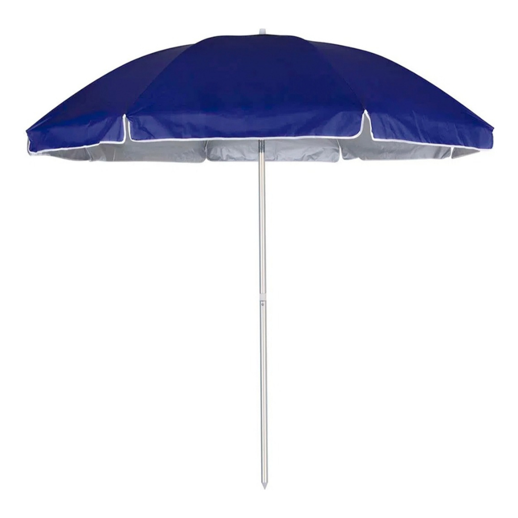 Guarda-sol 2,6 Metro Piscina Praia Pesca Articulado Azul Mor