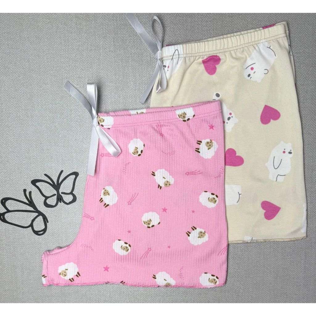 Kit 2 Shorts de Dormir Suede Confortável Feminino Algodão em Oferta na Shopee