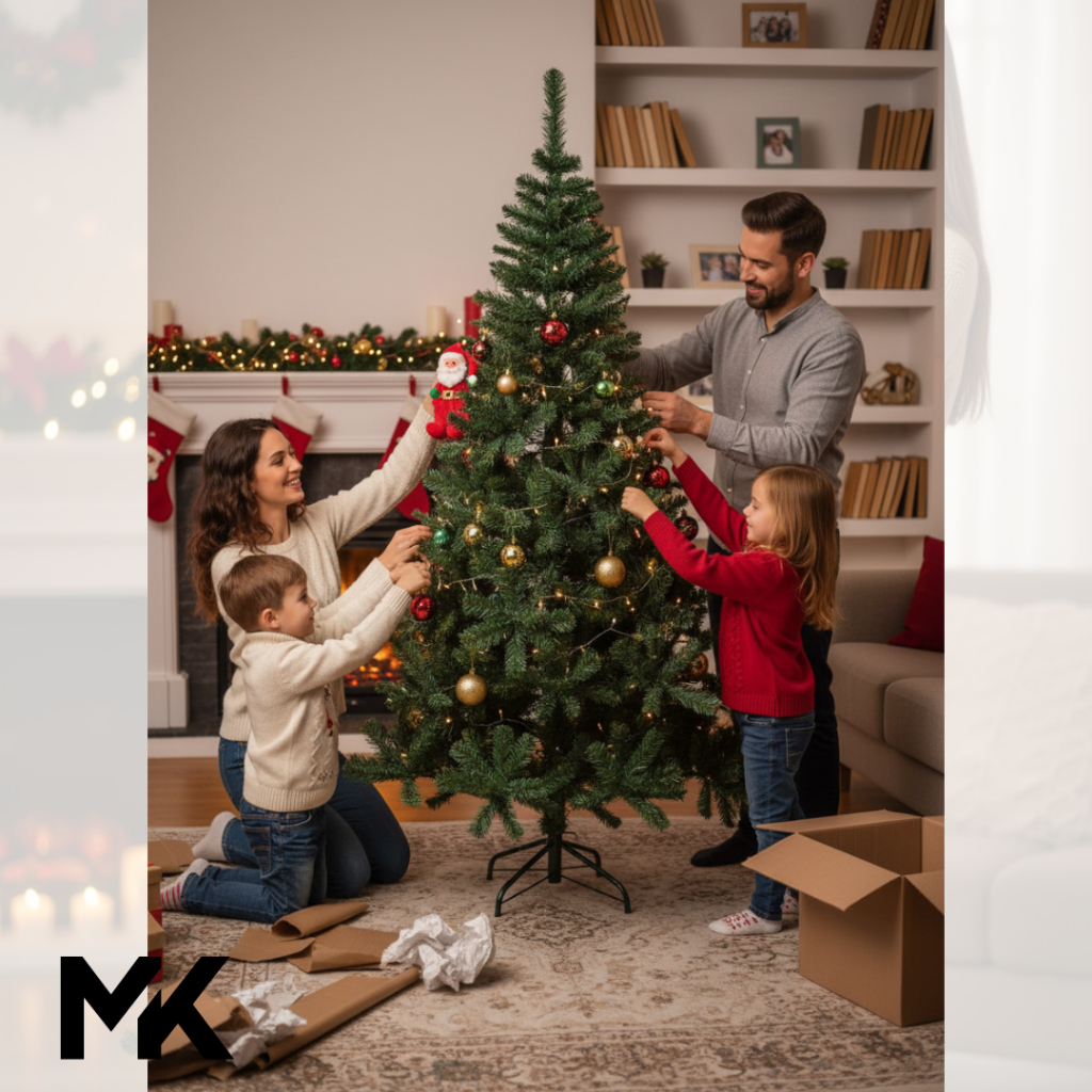 Arvore Natal Luxo 150cm Altura Base Metalica 380 Galhos Densos Decoraçao Festiva Natalina