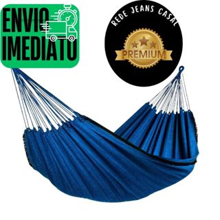 Rede Dormir Descanso Casal/Solteiro Jeans Alta Qualidade King Premium GR154 em Oferta na Shopee