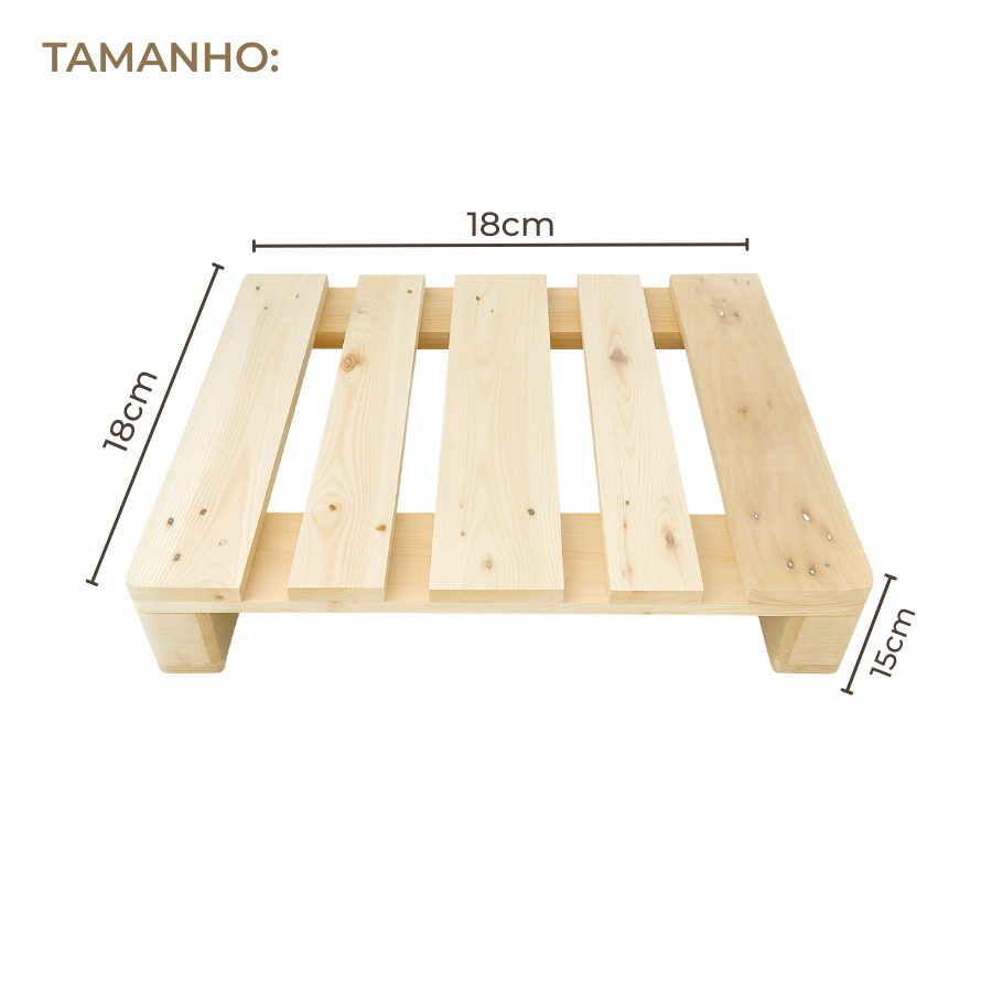 Pallet de Madeira Sob Medida 80x80x15cm – Resistente | Ideal para Decoração, Estoque e Móveis