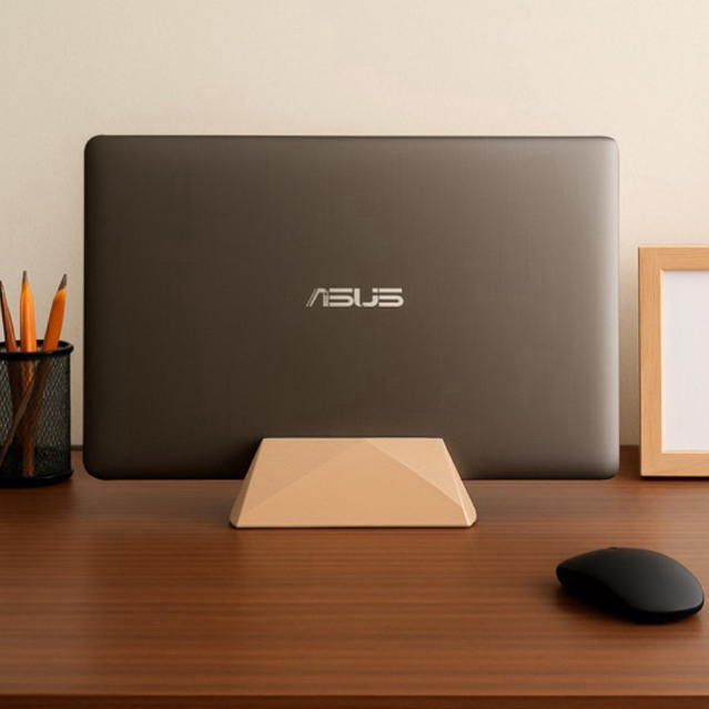 Suporte vertical minimalista para Notebook | Organizador de mesa para notebook