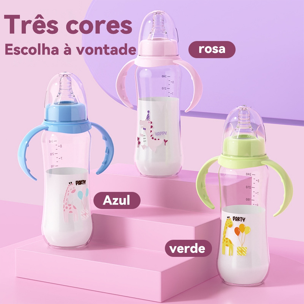 Copo Mamadeira 140,180ml,240ml Anti Vazamento Bebê Aprendizagem - Em Estoque Envio Rápido