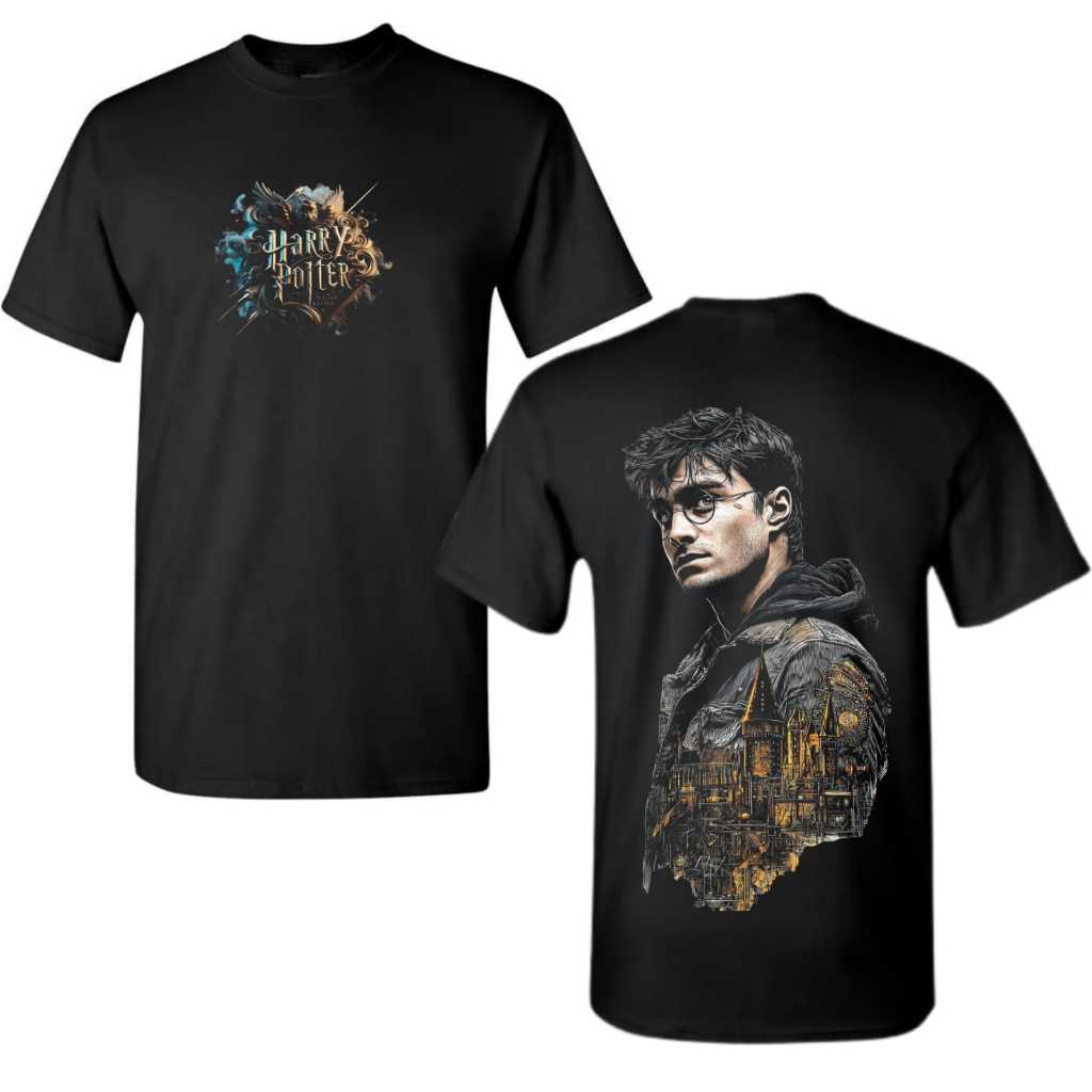 Camiseta Camisa Harry Potter Óculos Varinhas Lançamento 100% Algodão unissex em Oferta na Shopee