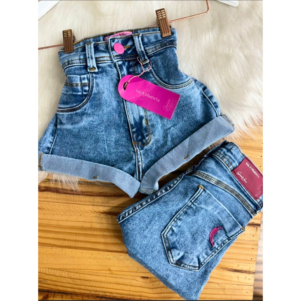 Short jeans feminino sal e pimenta 🌶️ original levanta bumbum