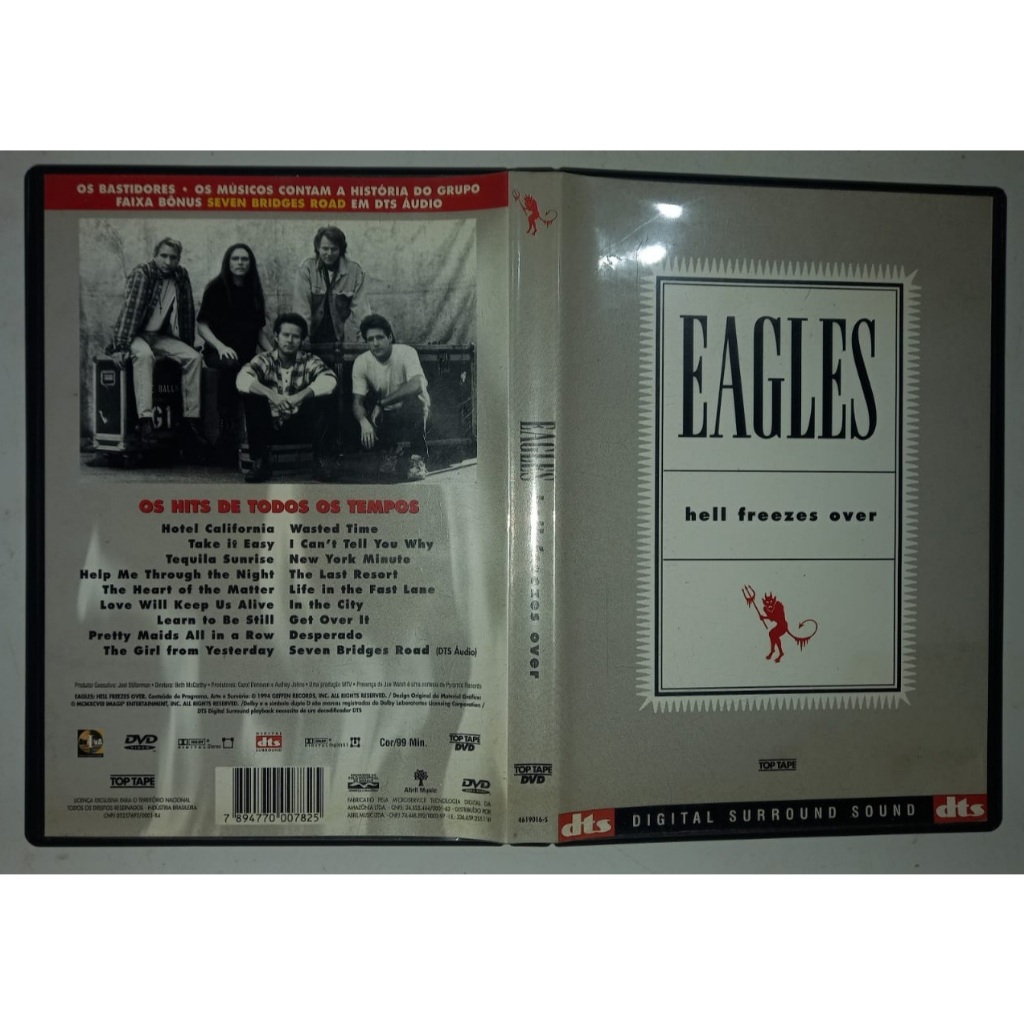 Dvd Eagles - Hell Freezes Over – Ítem de Colecionador Impecável | Mídia Sem Riscos