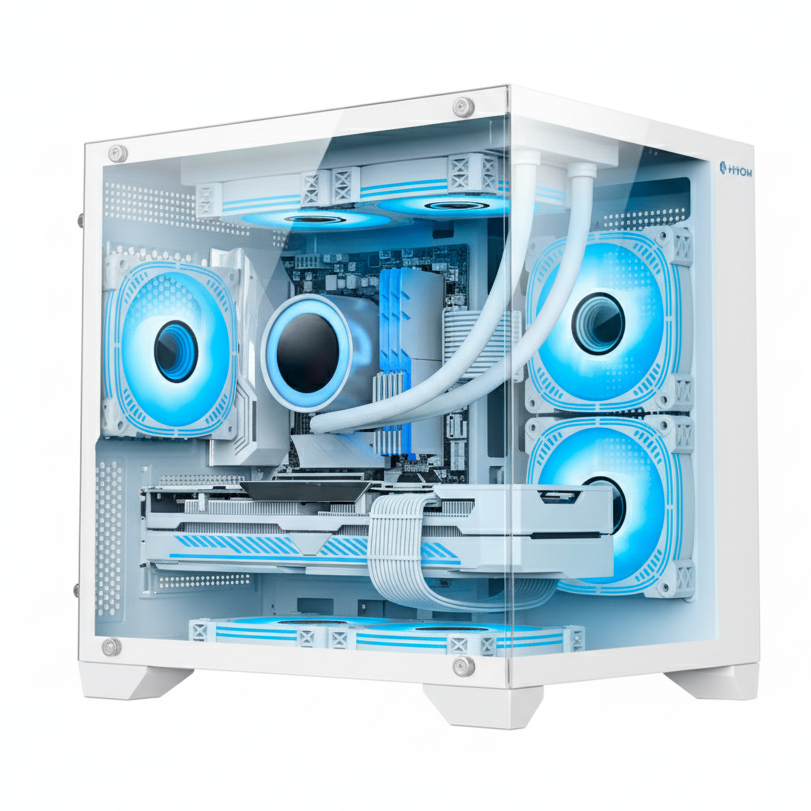 PC Gamer Hertz Ryzen 7 5700G 16GB RAM SSD 500GB Fonte 500W XTREME Gabinete Aquar