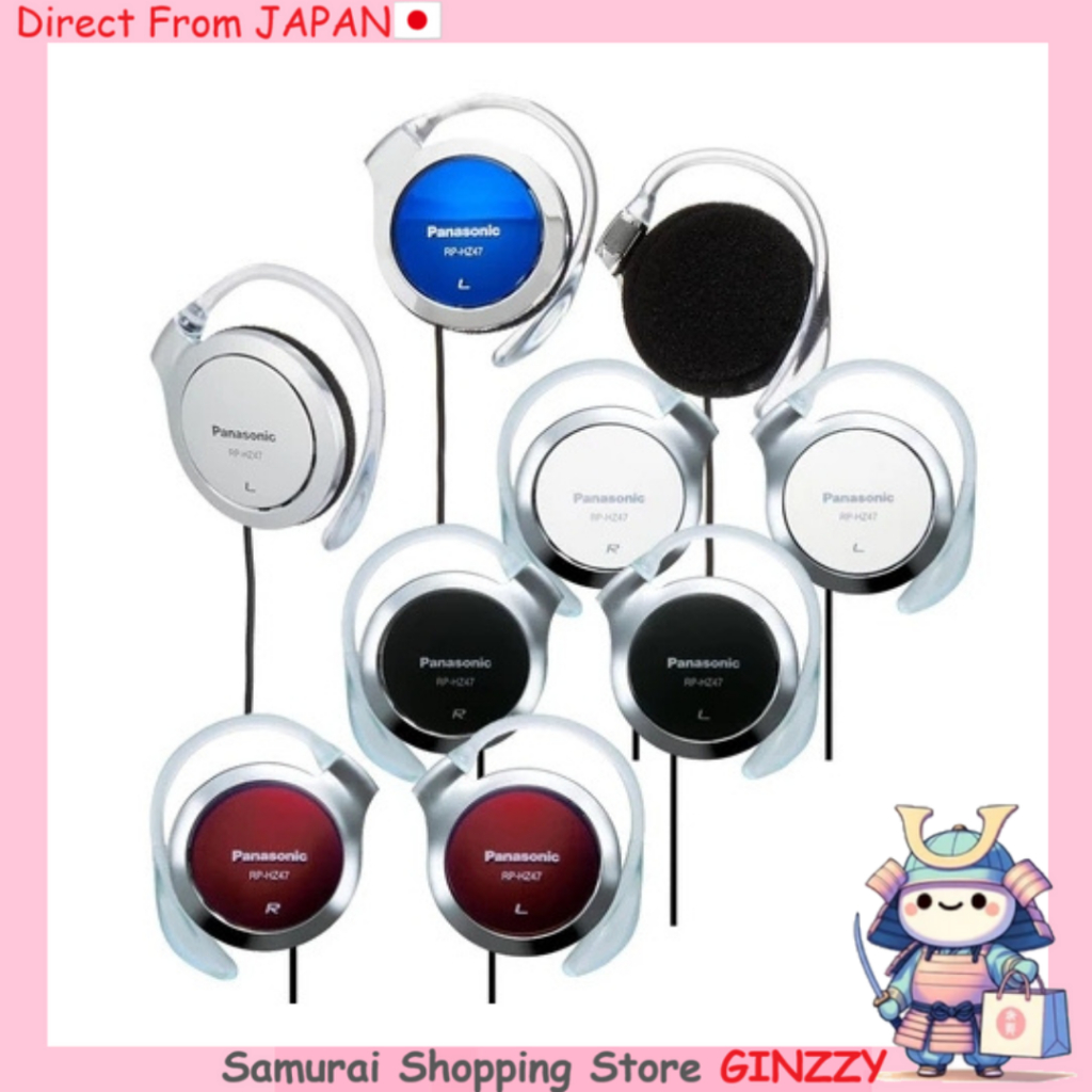 Fones de Ouvido com Presilha Panasonic Vermelho RP-HZ47 Japan Headphones