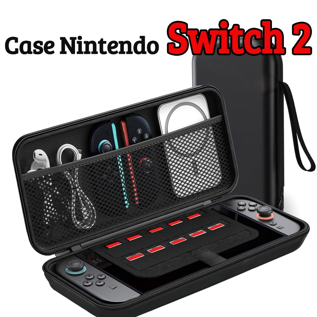 Case Nintendo Switch 2，Estojo De Viagem Com Compartimentos em Oferta na Shopee
