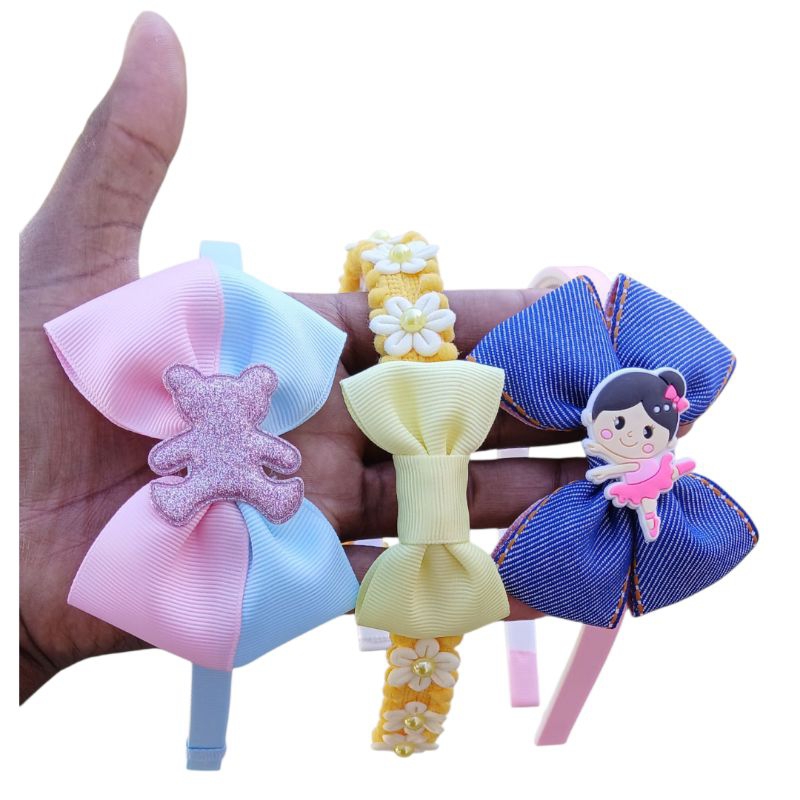 KIT de Arquinho/ Tiara Laço Infantil Acessórios /Cabelo Menina Lacinhos