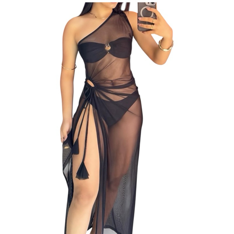 saída de praia transparente  -saida de praia feminina -canca de praia  ref:2473 tamanho único veste do 36 ao 40