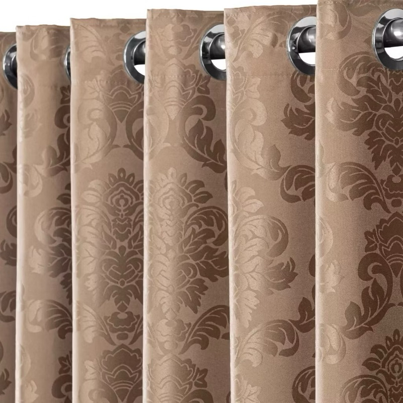 Cortina 2,20x1,40 Jacquard para Janela Larg 2,20 x Alt 1,40 Varão Simples