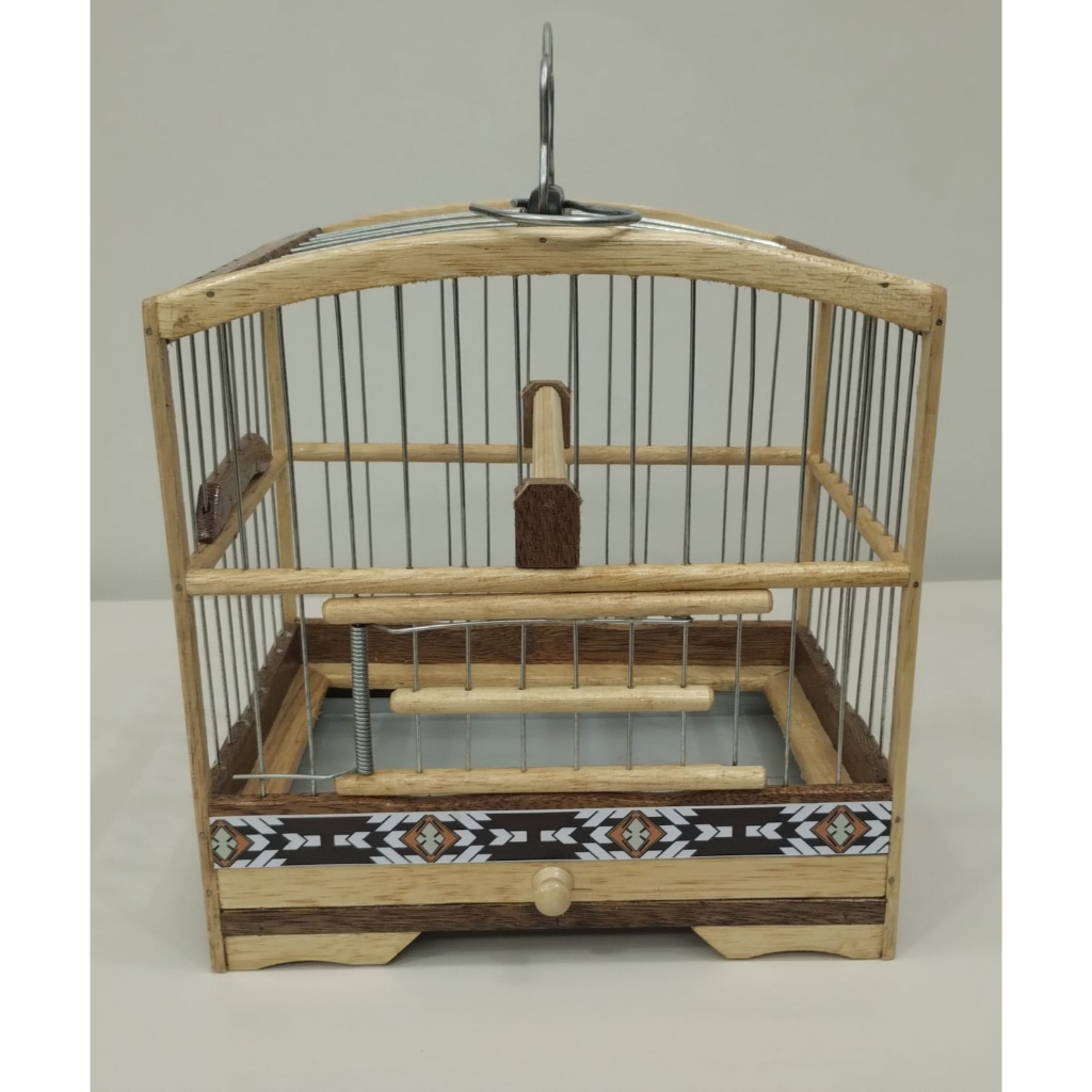 Gaiola Transporte para Pássaros Coleiro Coleirinha Papa Capim Torneio em Arame Marchetaria. em Oferta na Shopee