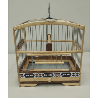 Gaiola Transporte para Pássaros Coleiro Coleirinha Papa Capim Torneio em Arame Marchetaria. em Oferta na Shopee