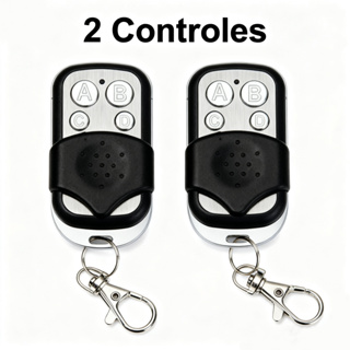 Controle Remoto Universal para Portão Elétrico Eletrônico Garagem com Chaveiro 433mhz 4 Botões