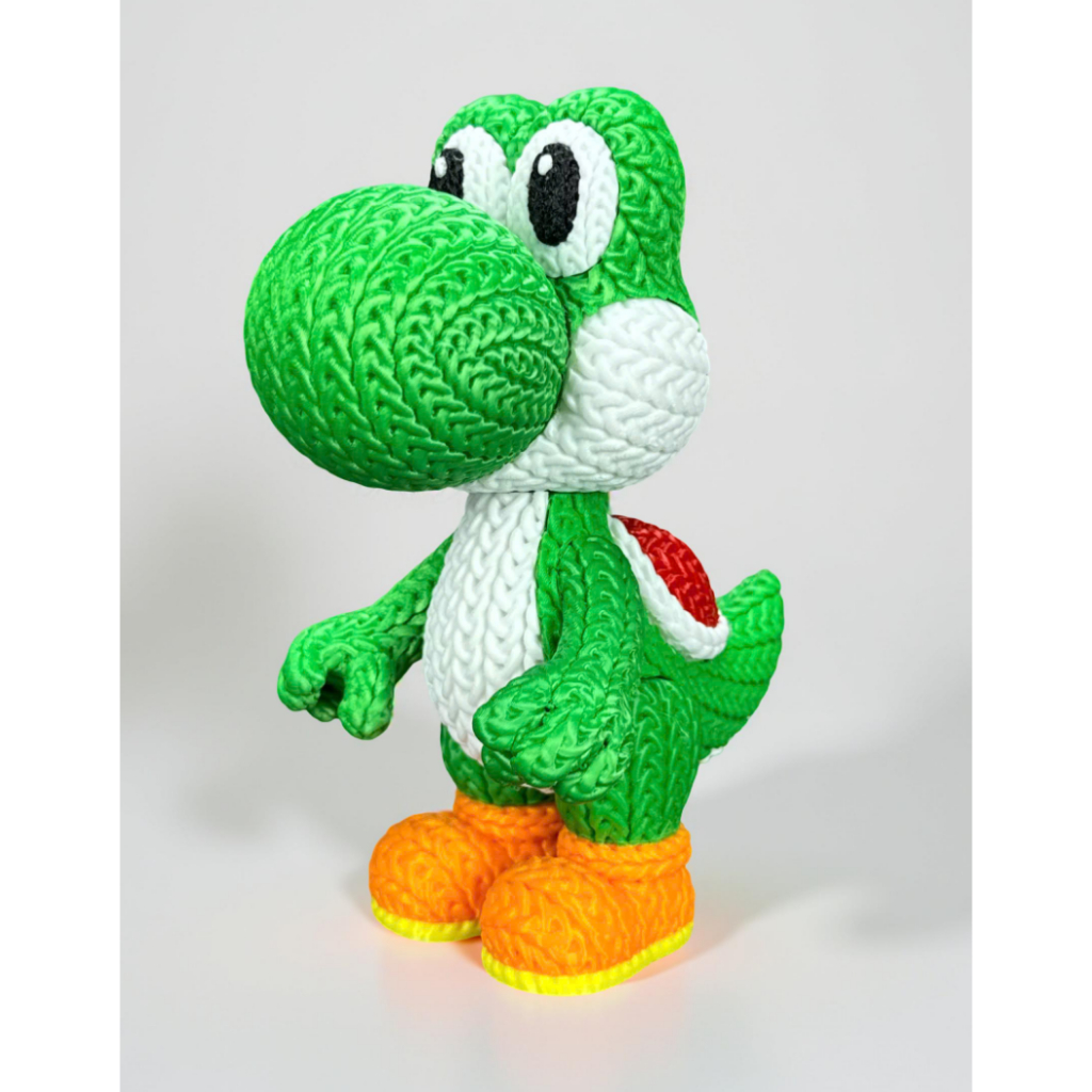 Boneco Yoshi Amigurumi 3D – Inspirado em Super Mario, Feito em PLA de Alta Qualidade em Oferta na Shopee