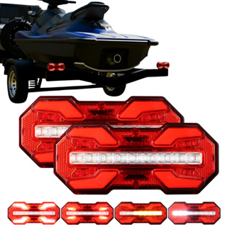 Par Lanterna Traseira Led Carretinha Reboque Impermeável 12v Sinbrax em Oferta na Shopee