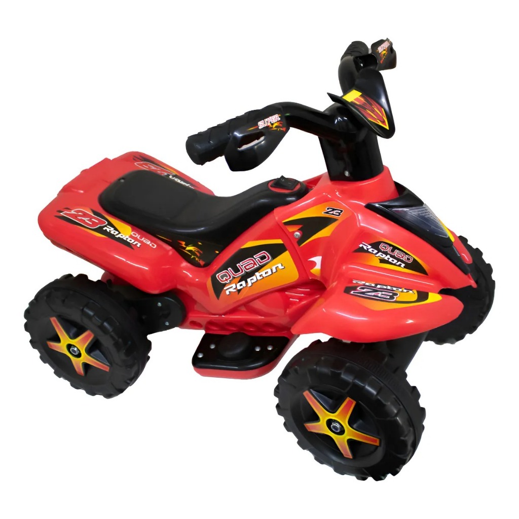 Mini Quadriciclo Elétrico  Raptor Vermelho New Toys- Leia A Descrição