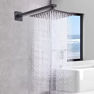 Chuveiro Ducha 30x30CM Preto 304 Quadrado  Banheiro Piscina Area Externa em Oferta na Shopee