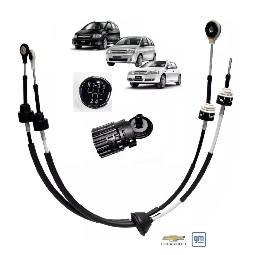 Par Cabos Engate Seleção Cambio Trambulador Vectra Astra Zafira 2006 2007 2008 2009 2010 2011 2012
