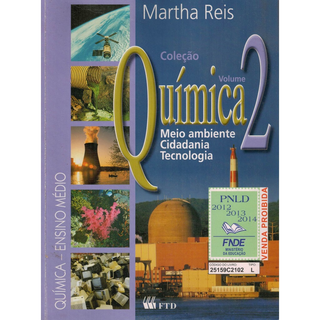 Livro Química (vol. 2) Meio Ambiente Cidadania Tecnologia