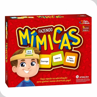 Jogo de Mimica Criança Brinquedo Cartas Adivinha Pais e Filhos em Oferta na Shopee