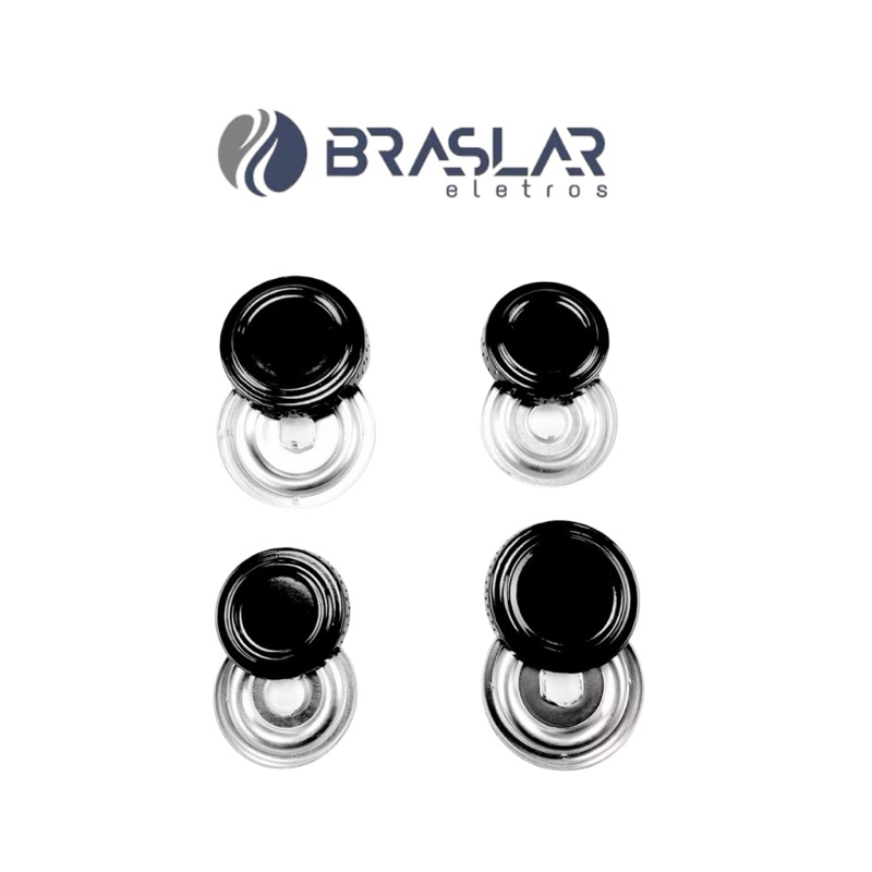 Kit 4 Espalhadores + 4 Queimadores Fogão Braslar Sirius 4 Bocas em Oferta na Shopee