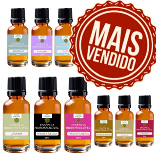 SUPER KIT 3 ESSENCIAS HIDROSSOLUVEIS 20ML - difusores eletricos e umidificadores em Oferta na Shopee