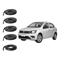 Kit Borrachas De Vedação Das 4 Portas + Porta Mala Gol E Voyage G5 G6