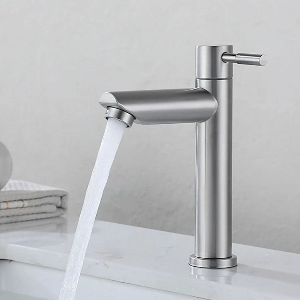 Torneira Banheiro Inox Premium Bancada Moderna