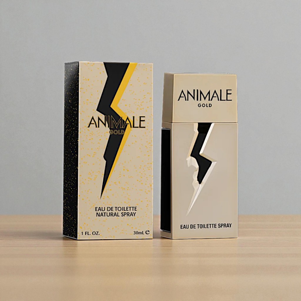 Perfume Animale Gold Eau de Toilette 30ml – Masculino, Amadeirado Especiado Elegante e Sedutor
