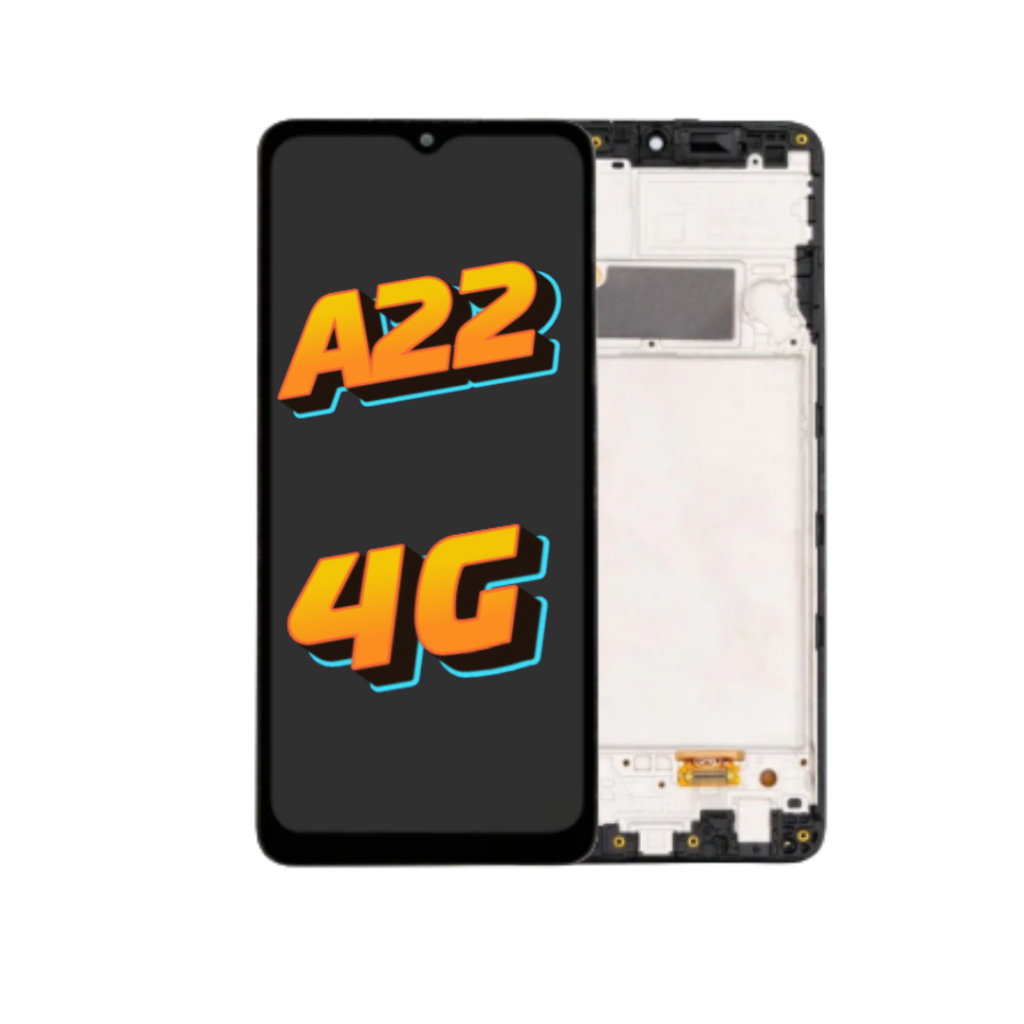 Tela Frontal Touch Display A22 A225 4G Vivid Com Aro + Pelicula 3D