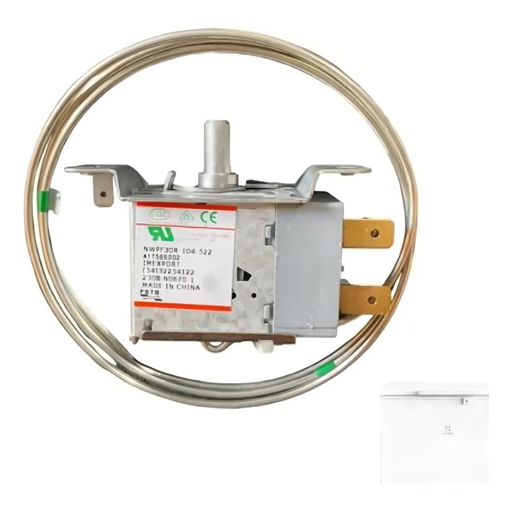 TERMOSTATO FREEZER HORIZONTAL compatível ELECTROLUX A17566302 R600 H550 H440 H330