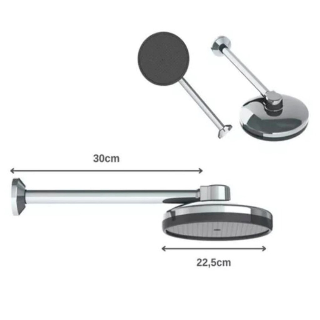 Chuveiro Vale Máxi 225mm Cromado – Ducha Fria de Alta Pressão em Oferta na Shopee