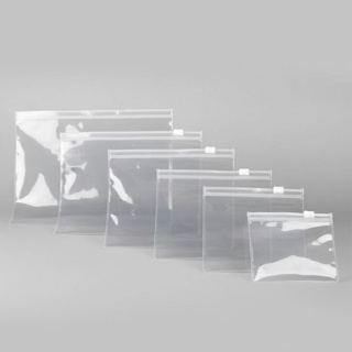 Kit 50 Mini Necessaire Transparente PVC Zíper - Multiuso (Viagem, Higiene, Make) em Oferta na Shopee