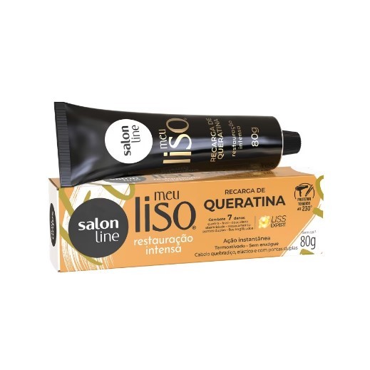 Recarga de Queratina - Restauração Intensa Salon Line 80g em Oferta na Shopee