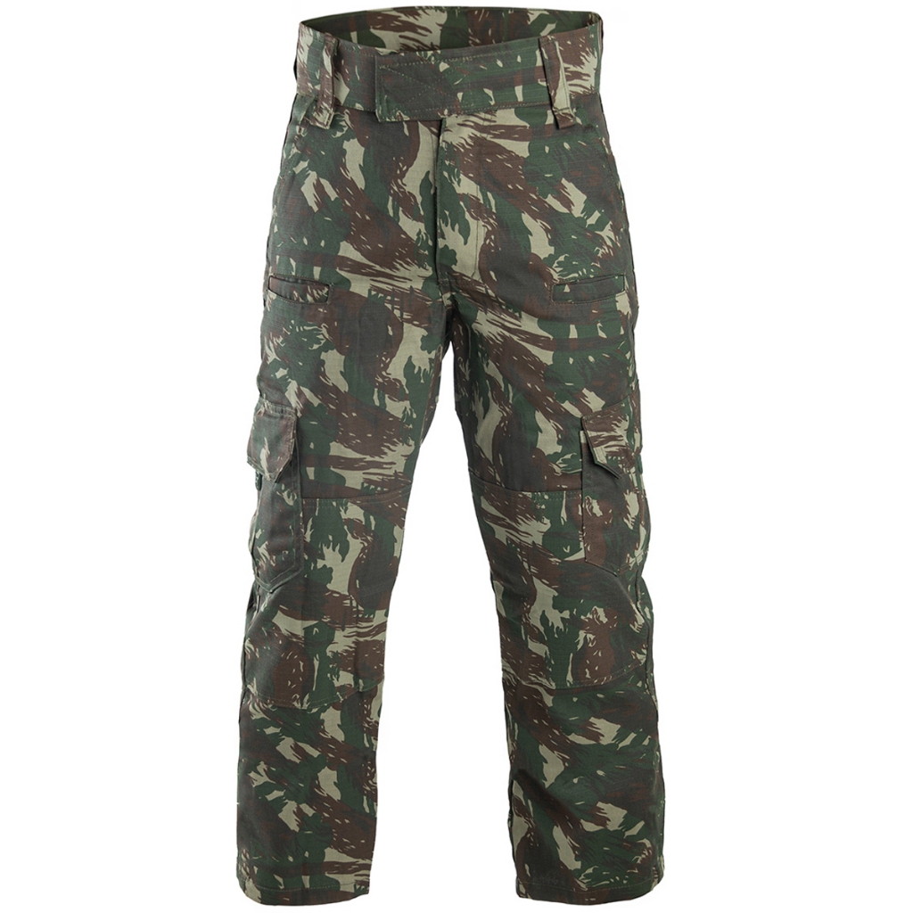 Calça Dragon Masculina Cargo Risptop Reforçada 8 bolsos Camuflada Exército Proteção UV50+