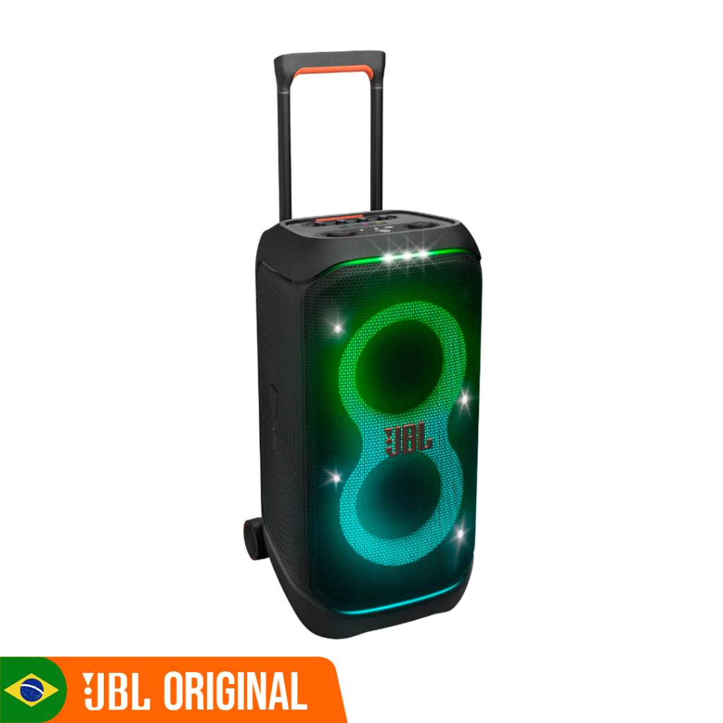 Caixa de Som Bluetooth JBL Party Box Stage 320, IPX4, Show de luzes, Até 18h, 240W