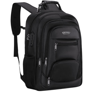 Mochila Masculina Executiva com Cadeado Antifurto, Alça de Aço Reforçada e Porta USB para Notebook em Oferta na Shopee
