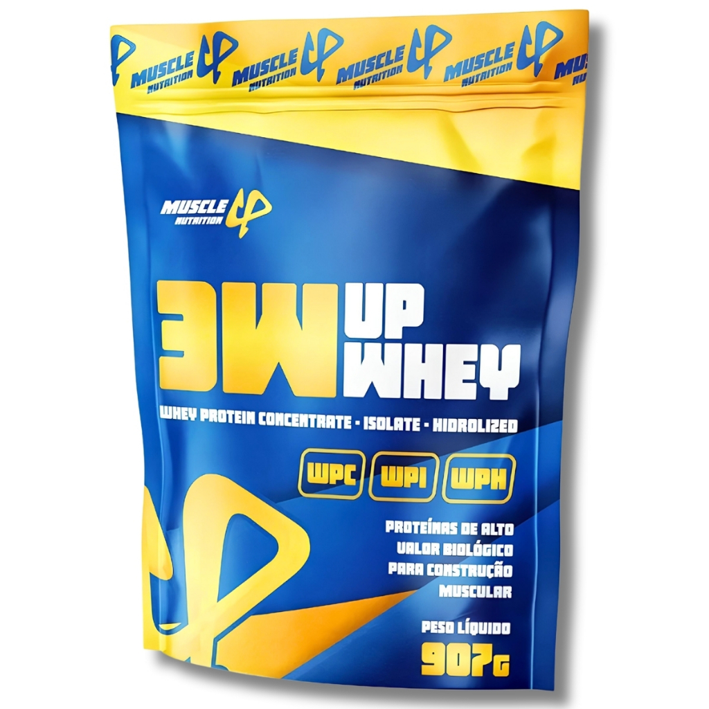 Whey Protein 3W 100% 24g De Proteína/Dose (30g) Baixo Carboidrato Sem Glúten - Muscle Up Nutrition
