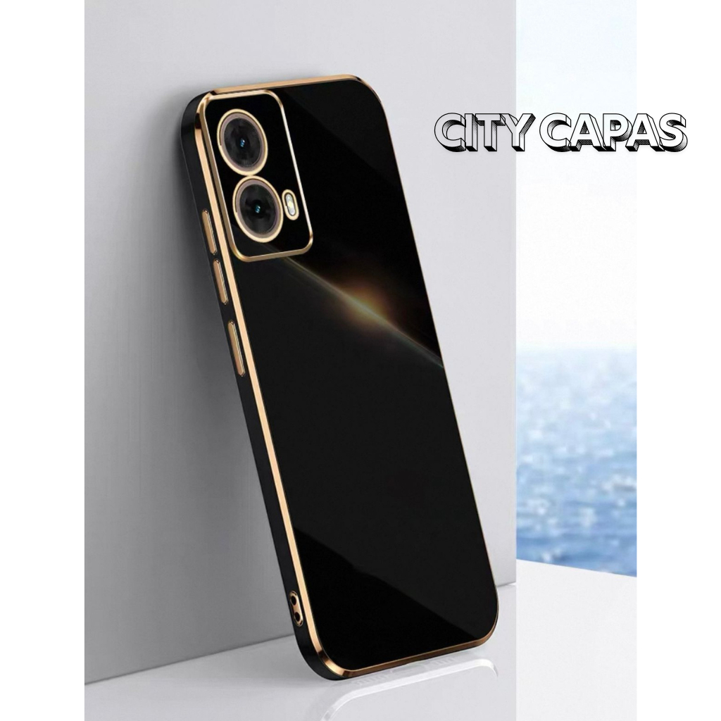 City Capas - Capinha MOTO G86 G56 G85 G75 G55 G35 G15 G05 G84 G54 G34 G24 G14 G04 G04S Borda Dourada em Oferta na Shopee